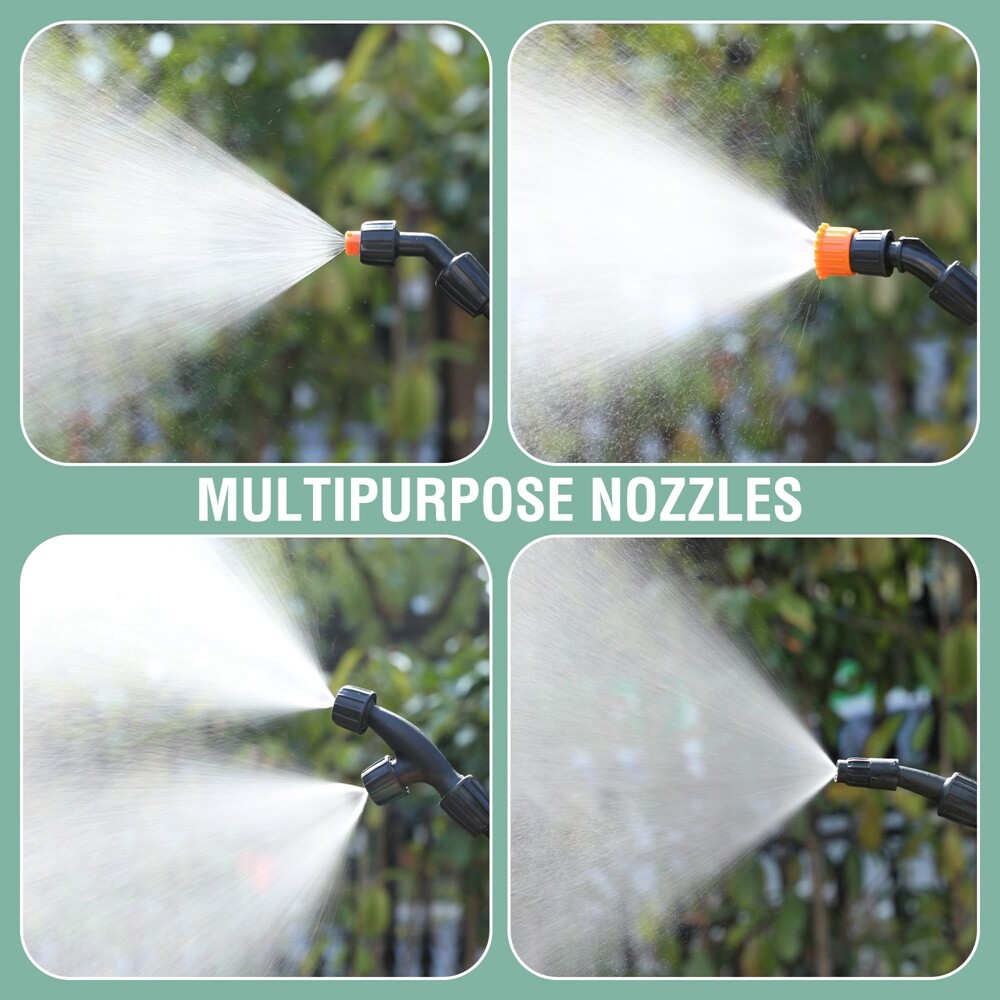 4 Gal Battery Powered Yard Sprayer Backpack Sprayer 4 Nozzle 70PSI High-Pressure