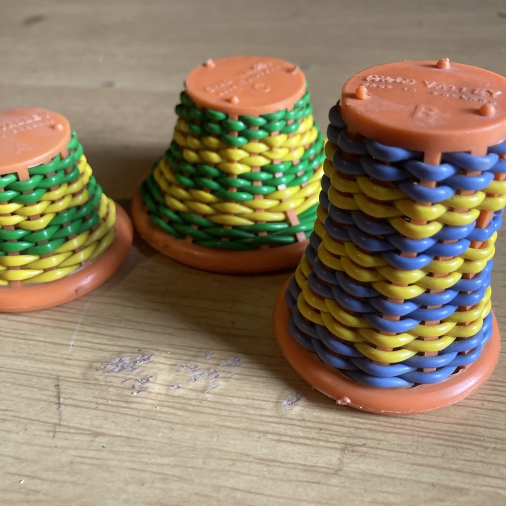 Vintage toy baskets. Chad Valley. Crafts