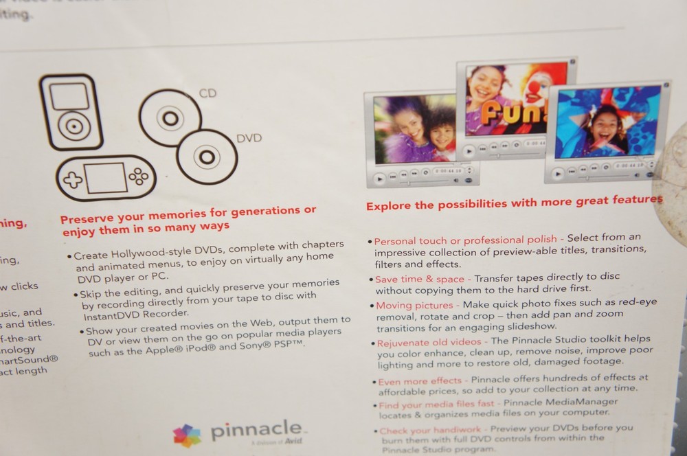 Pinnacle Studio MovieBox Video A/V Input Adapter to USB *OPEN BOX*