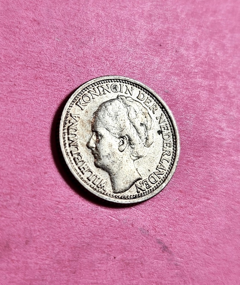 1937 Netherlands 10 Cents 0.640 World Silver