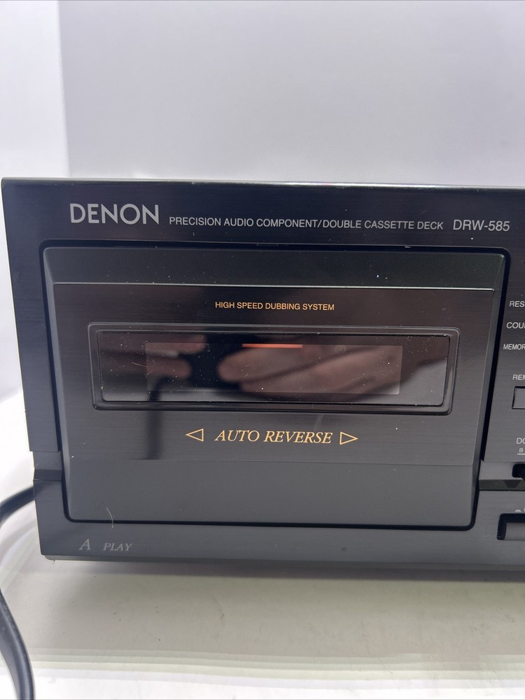 Denon DRW585 Precision Audio Component Dual Cassette Deck Player/Recorder