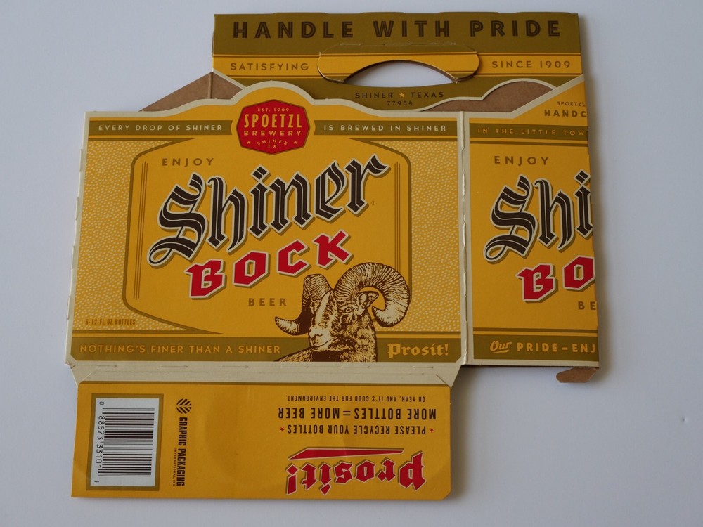 Shiner - Ruby Redbird - Cardboard Carryout - Beer Advertising