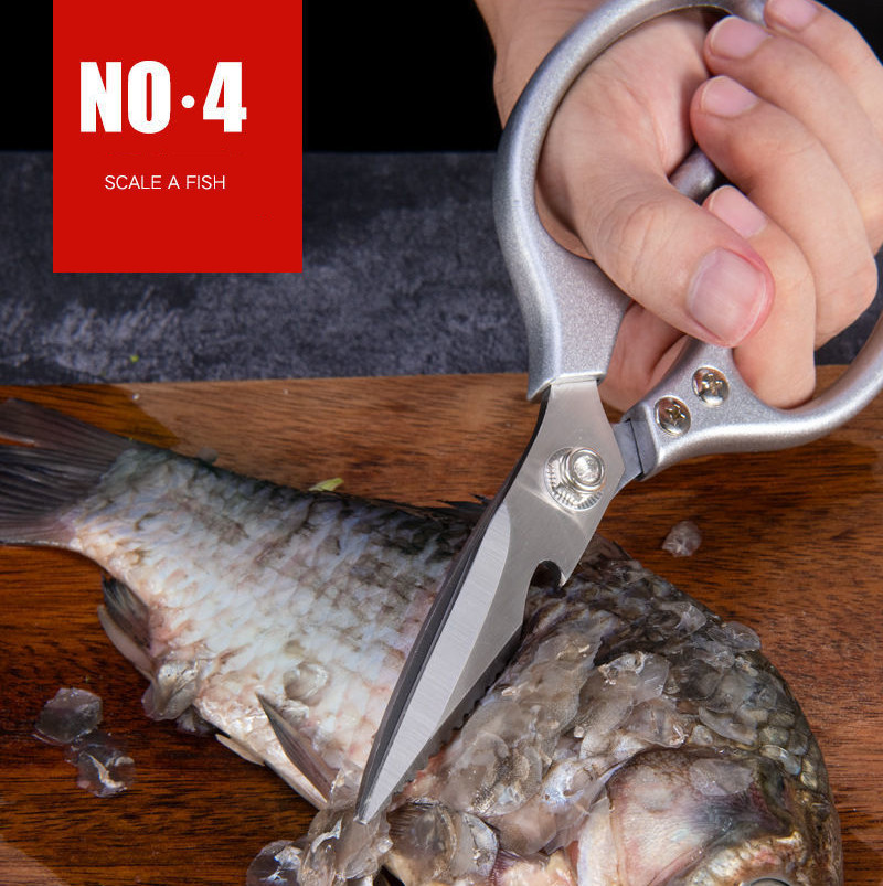 Heavy Duty Kitchen Shears Stainless Steel Multi-Function Scissors for Meat Fish
