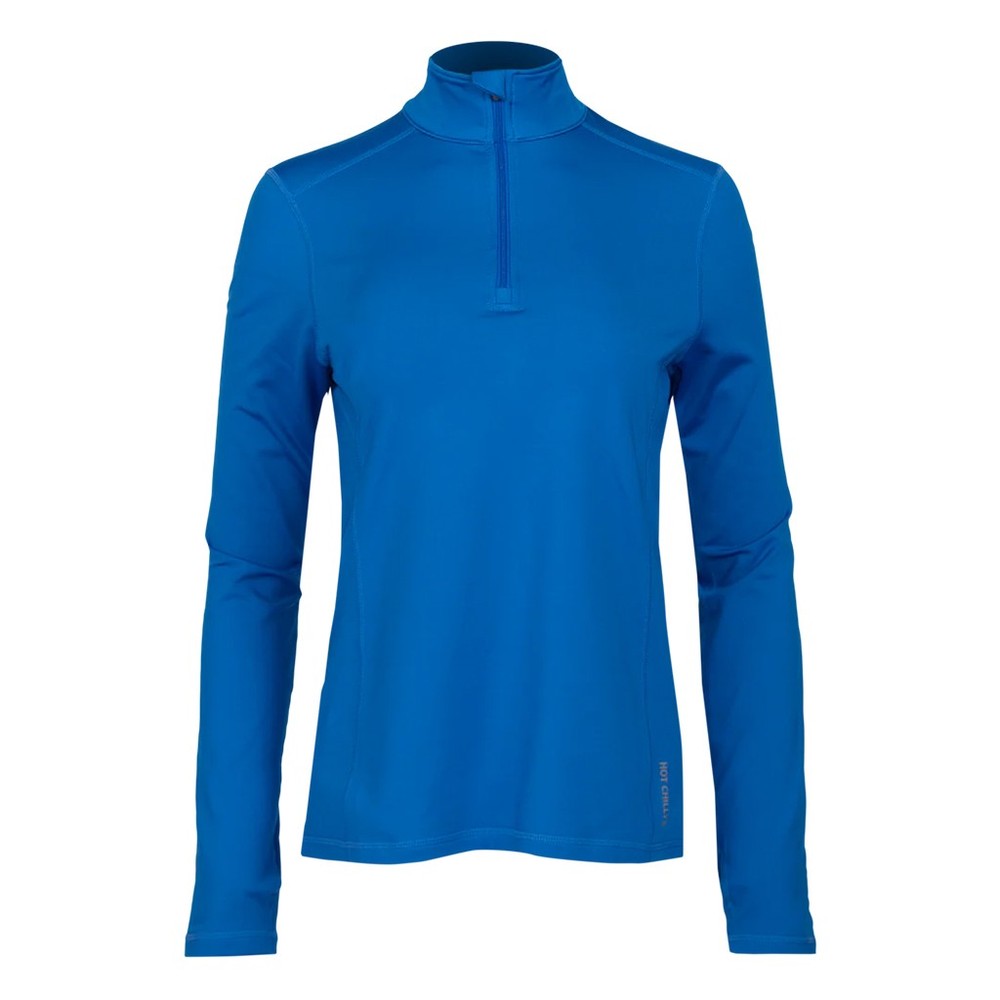 Hot Chillys Women's Micro-Elite Chamois Solid Zip Top