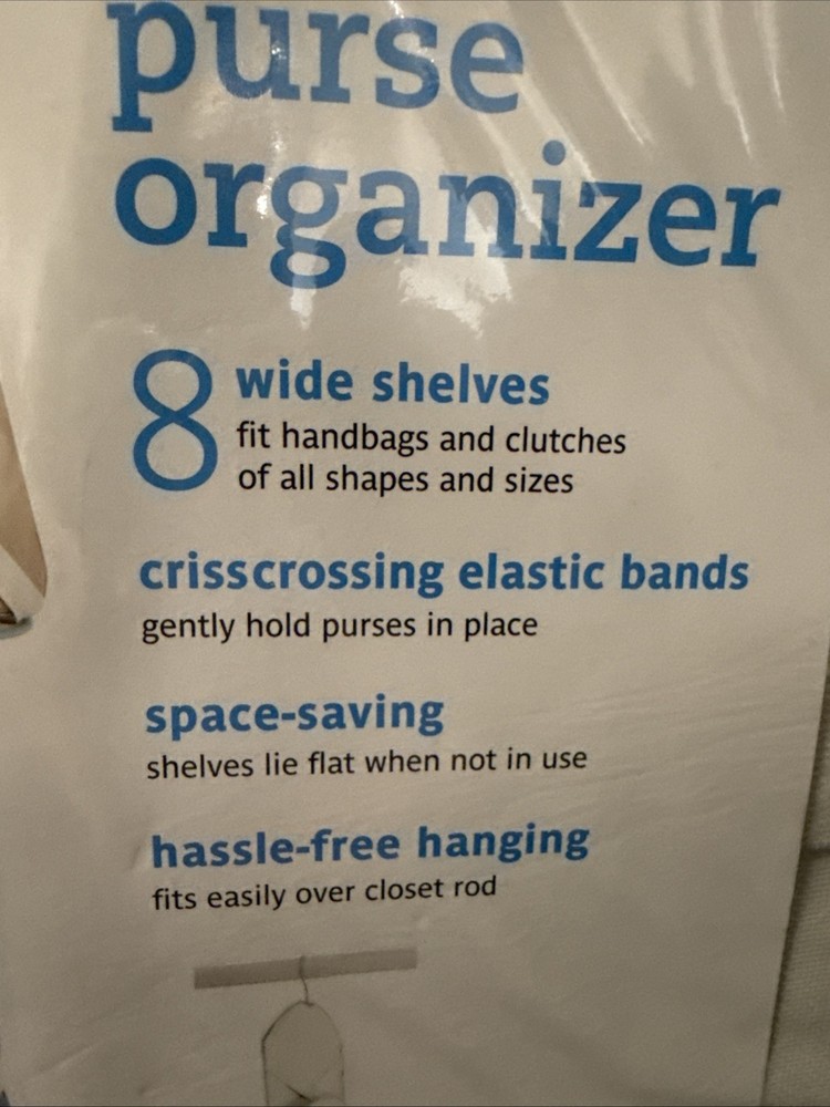 Real Simple Solutions Purse Organizer New Sealed 2010