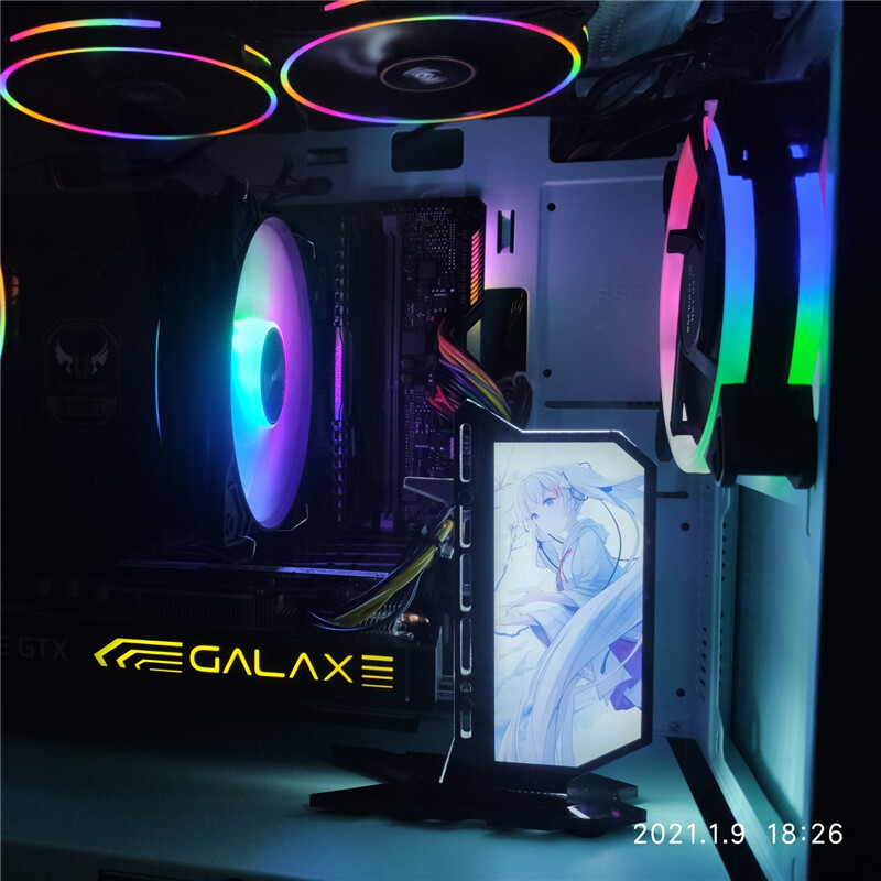 GPU Card Stand Anime Light Board For Computer Graphics Card Bracket Custom Made