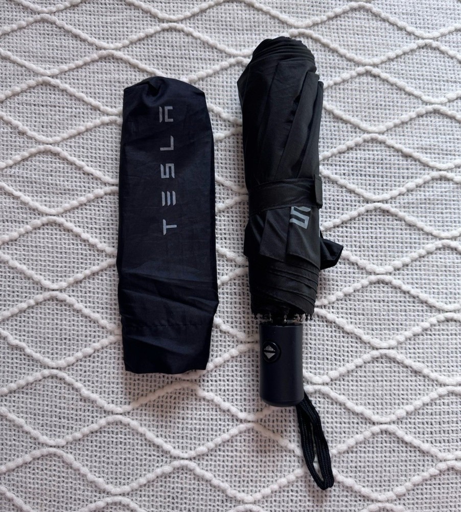 Tesla Automatic Black Compact Umbrella - Model Y - Launch Series