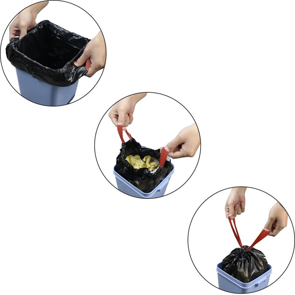 1.2 Gallon Small Drawstring Trash Bags, Black, 108 Counts