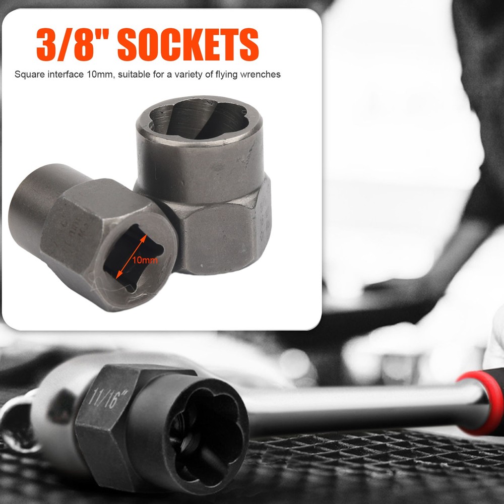 15 Pcs Nut & Bolt Extractor Kit, of Bolt Removal Tool Set, Extractor Socket Tool