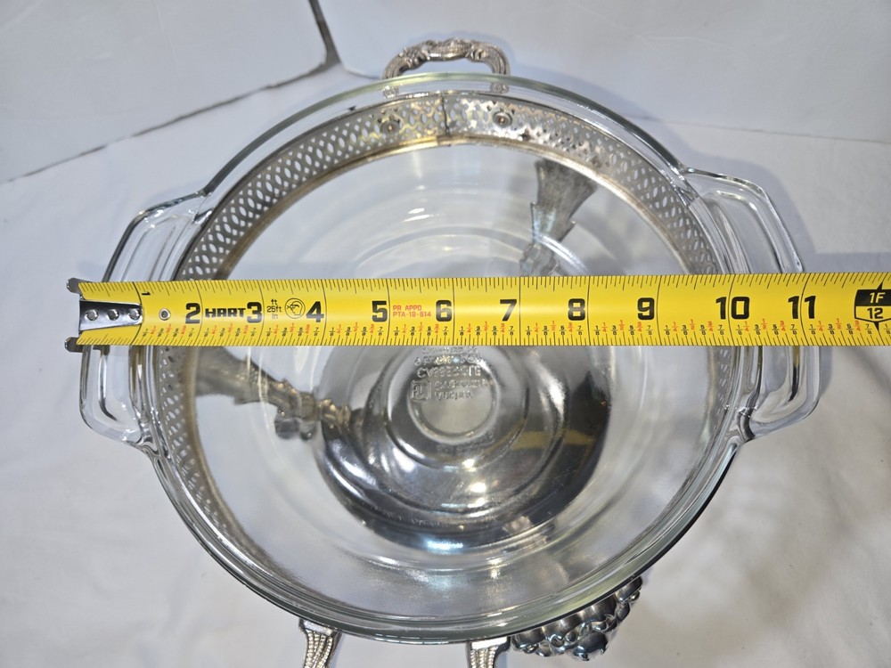 Vintage Silver -Plated Chafing Dish