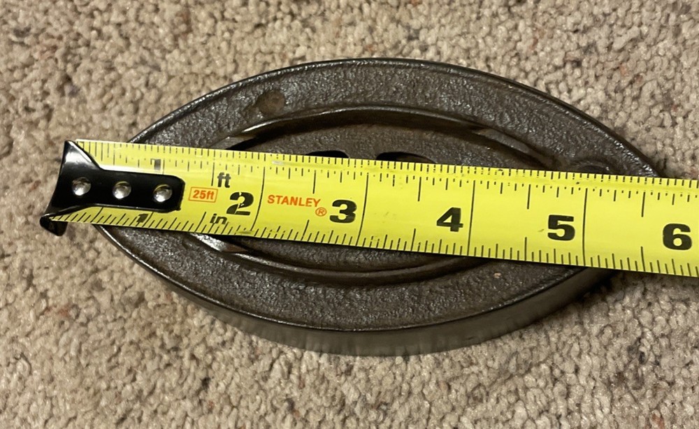 Cast Iron Unbranded SAD Iron 3 With Removable Handle Vintage