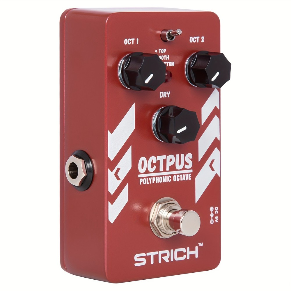 STRICH Polyphonic Octave Guitar Effects Pedal 3 Modes True Bypass Mini Design
