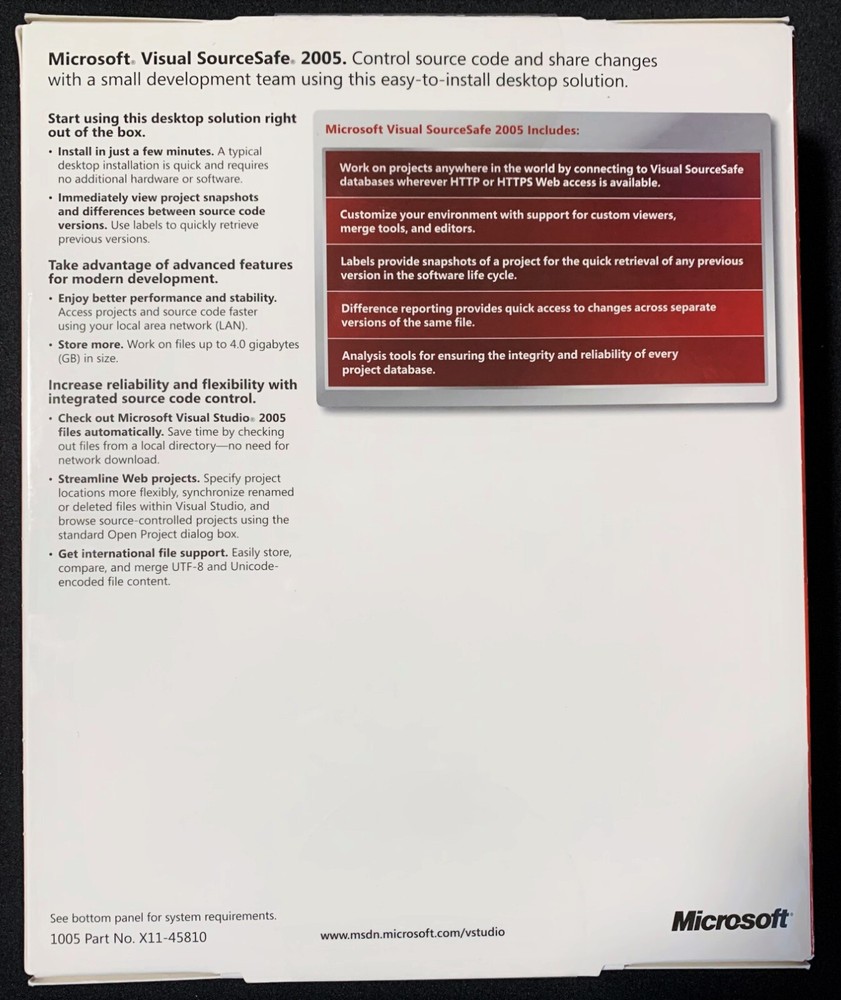 NEW Microsoft Visual Basic 2005 Big Box Edition w/ License Sealed Collectable