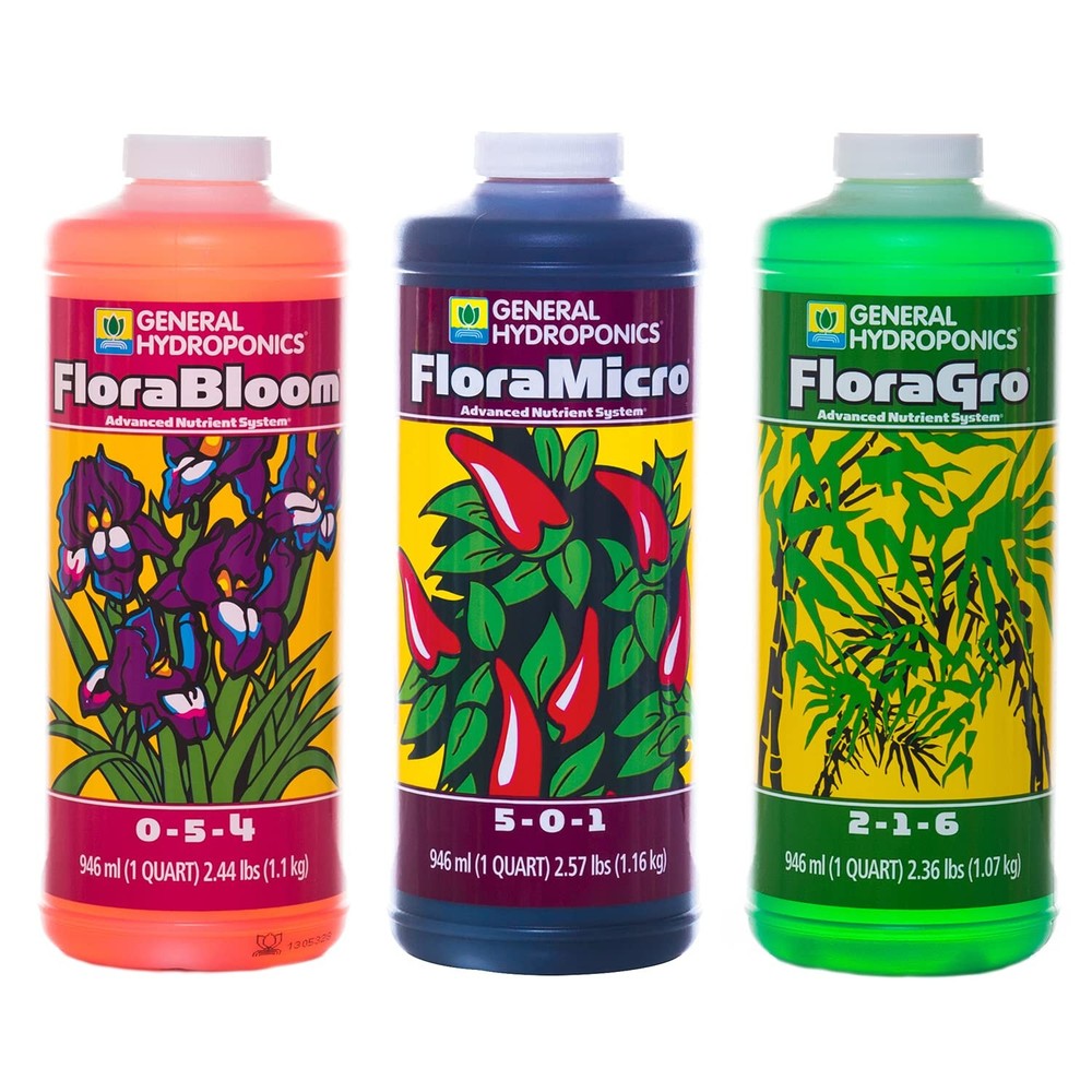 General Hydroponics FloraSeries Hydroponic Nutrient Fertilizer System Trial ...