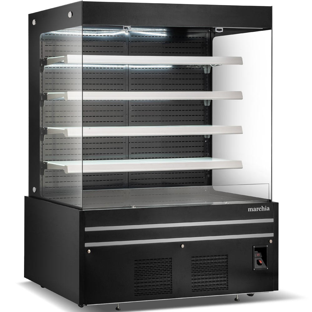 72" Open Air Cooler Grab and Go Refrigerator, 220V