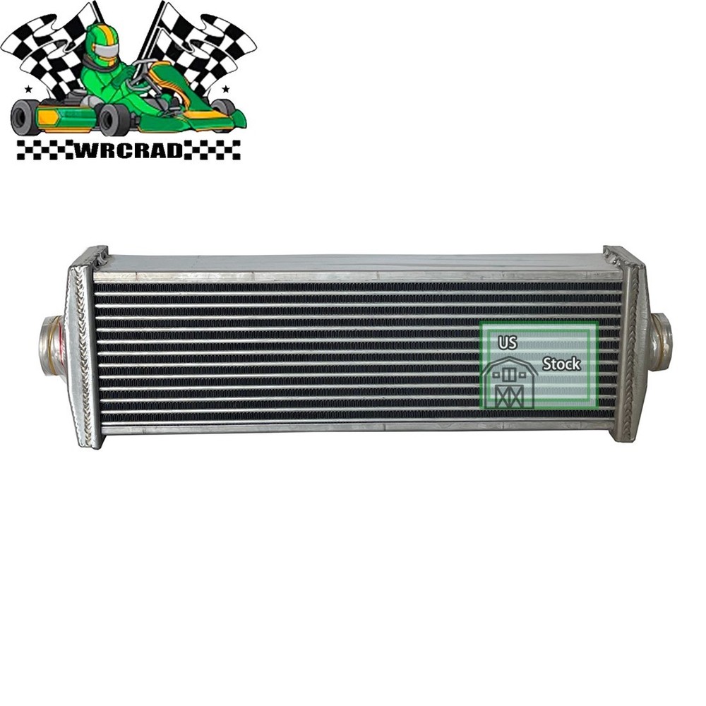 Universal Full Aluminum Performance Intercooler Fit J-Line Silver 2-Rows