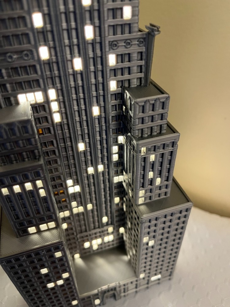 Chrysler Building Light Up Model- 3D Printed