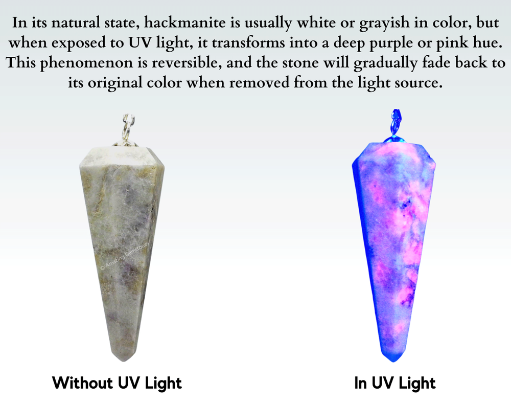 Hackmanite Dowsing Crystal Pendulum