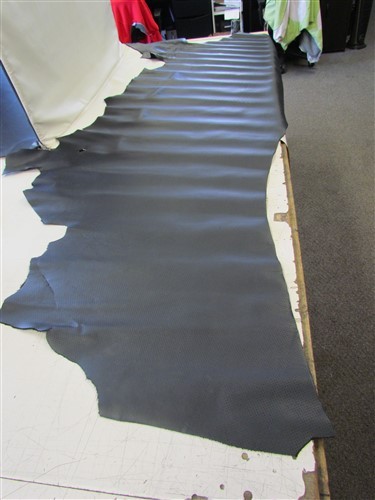 BLACK LEATHER TEXTURED HIDE 89 3/4" X 51 3/4"
