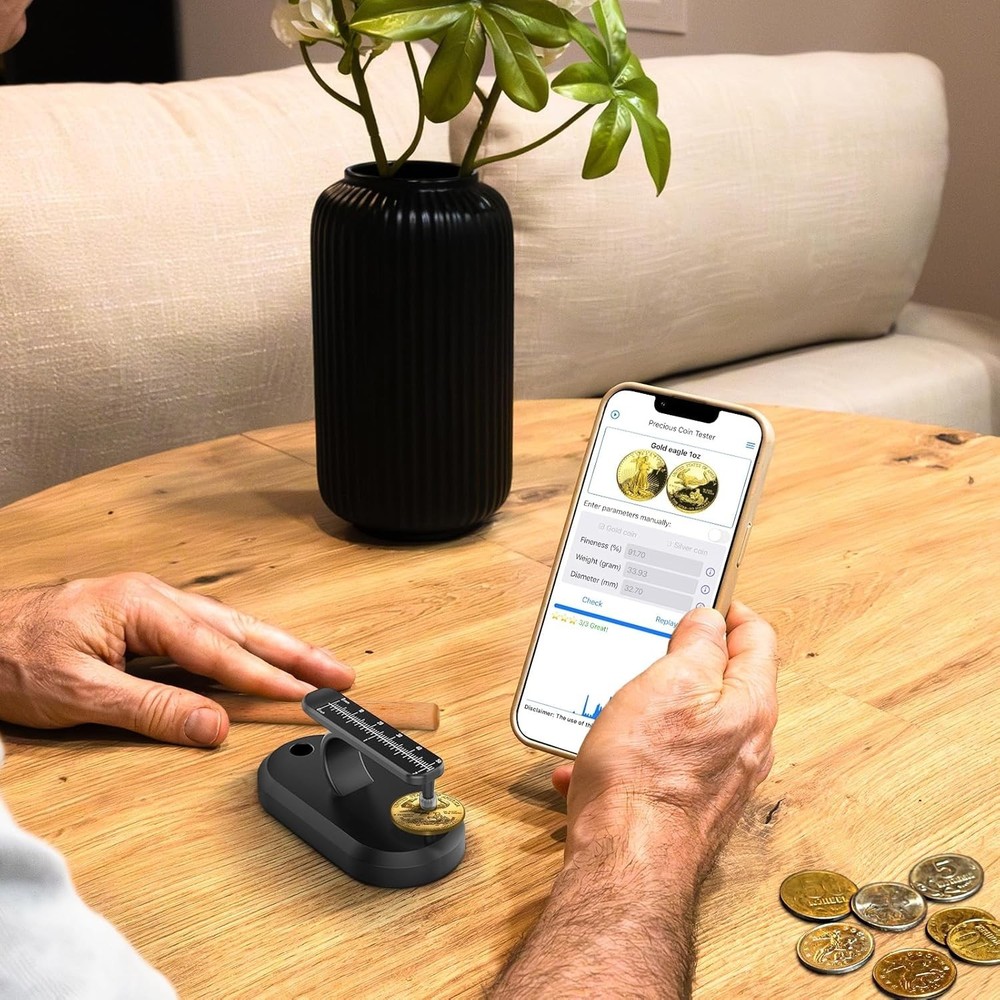 Accurate Coin Authenticity Tester with Materials and Simple Design