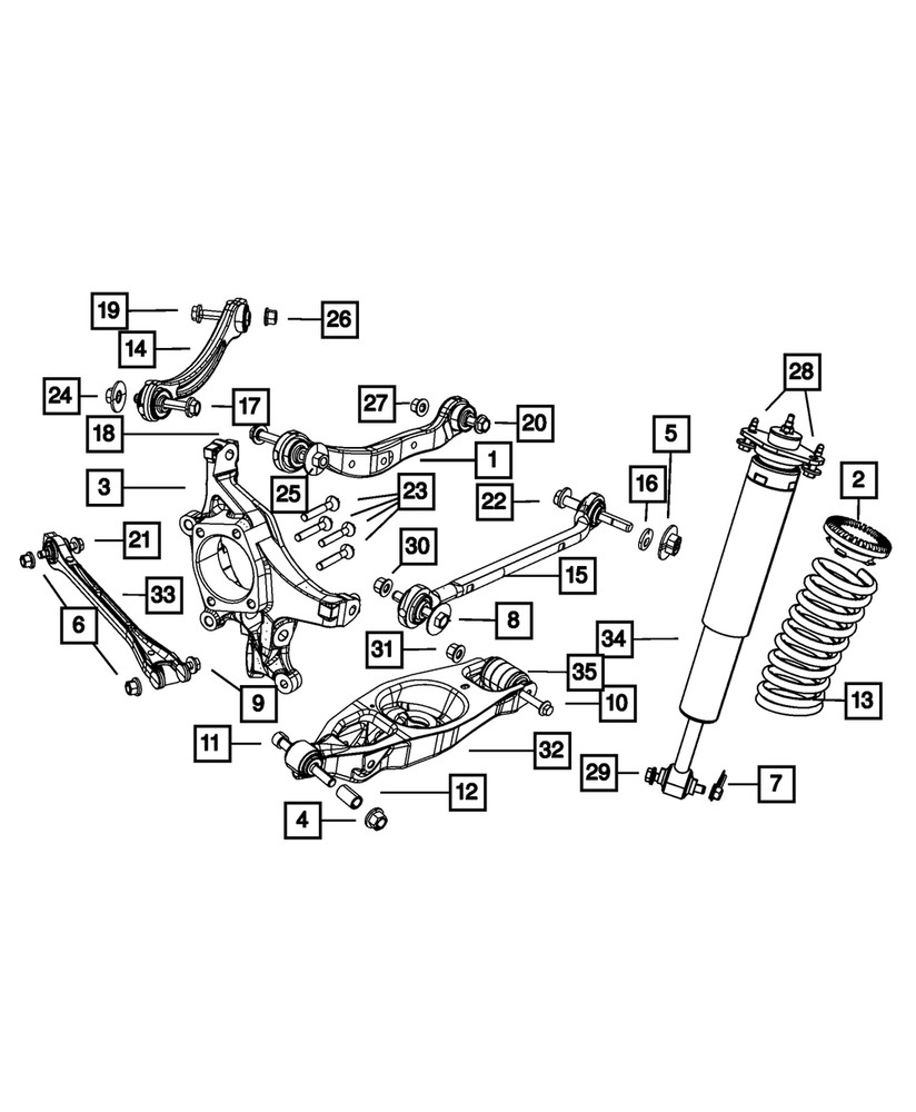Genuine Mopar Rear Knuckle Right 4743248AA