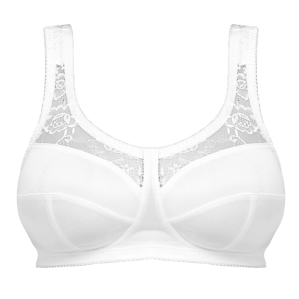 Women's Full Coverage Non Padded Comfort Minimizer Wire-Free Bra Plus Size