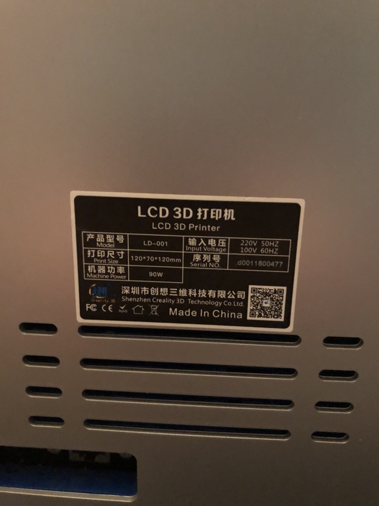 Creality LD-001 LCD 3D Printer