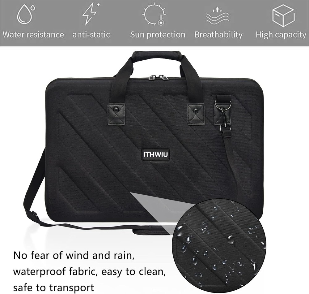 DJ Controller Case Hard Storage Bag Zipper Handle Shoulder Strap Padded Travel