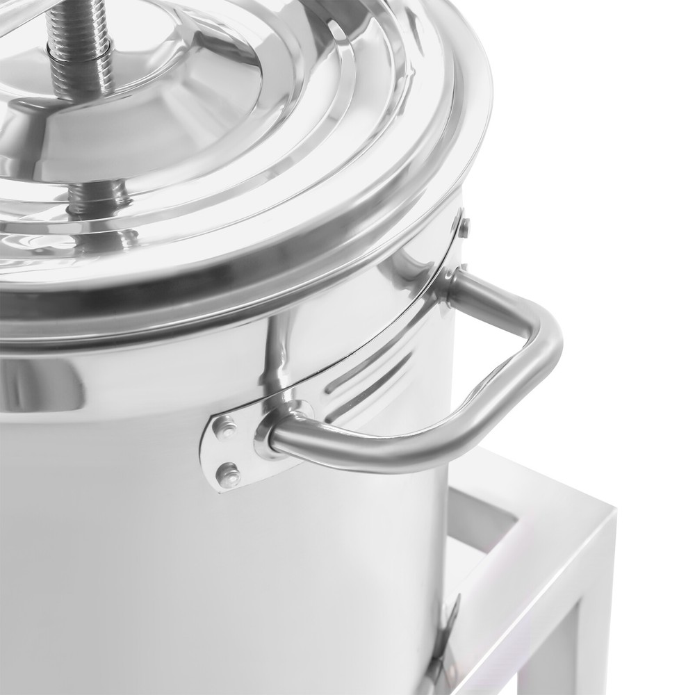 Manual Fruit Juicer, Grape Apple Juice Extractor 2.6gal/10L with Press Handle
