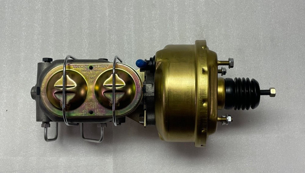 NEW 7 " Booster Power Master Cylinder & Bottom Disc Drum Proportioning Valve Kit
