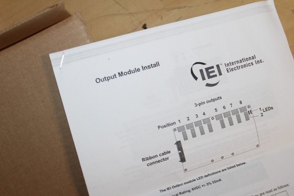 IEI 0580120 eMerge Output Module 8 Input / Output ~ NEW ~ (o)