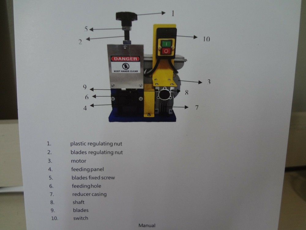 CO-Z Automatic Motorized Electric Wire Stripping Machine Portable - Blue