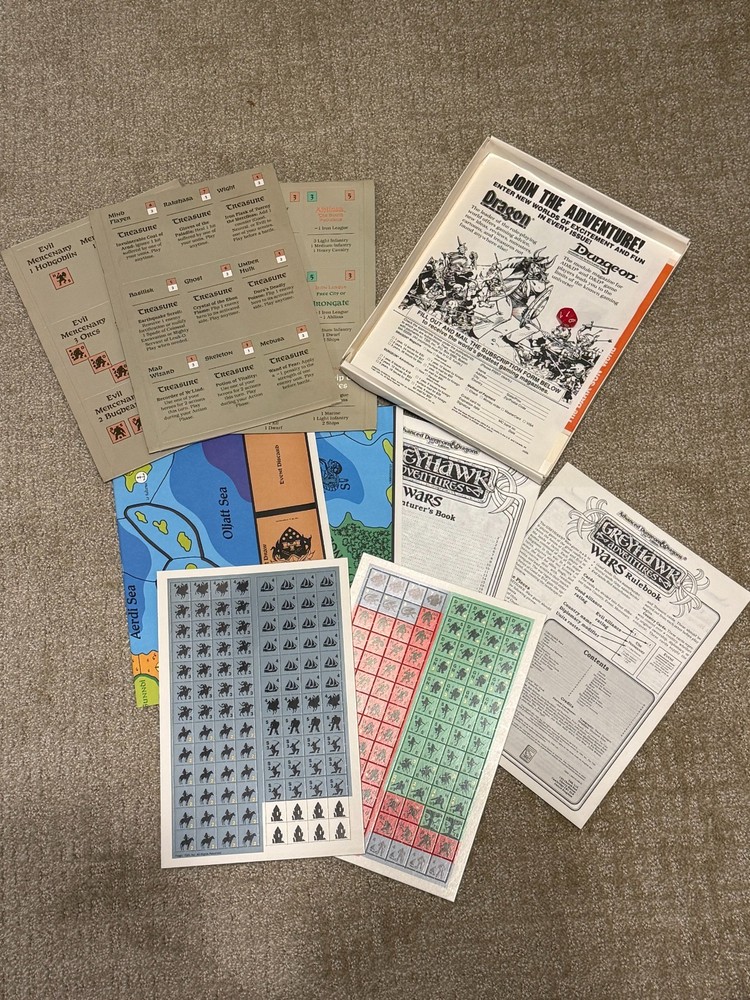 WARS Greyhawk Adventures — COMPLETE AD&D Box Set 1068 (TSR)