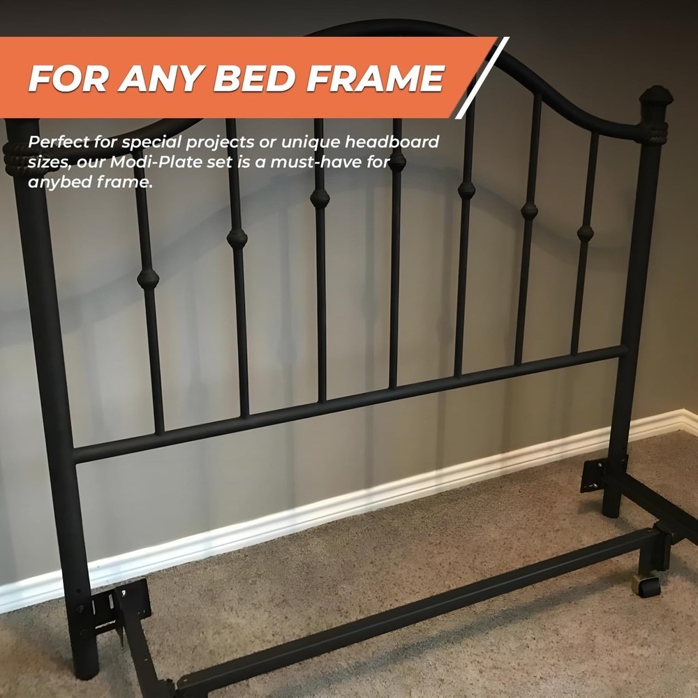 Bed Frame Headboard Bracket Modification Modi-Plate, Set of 2 Plates