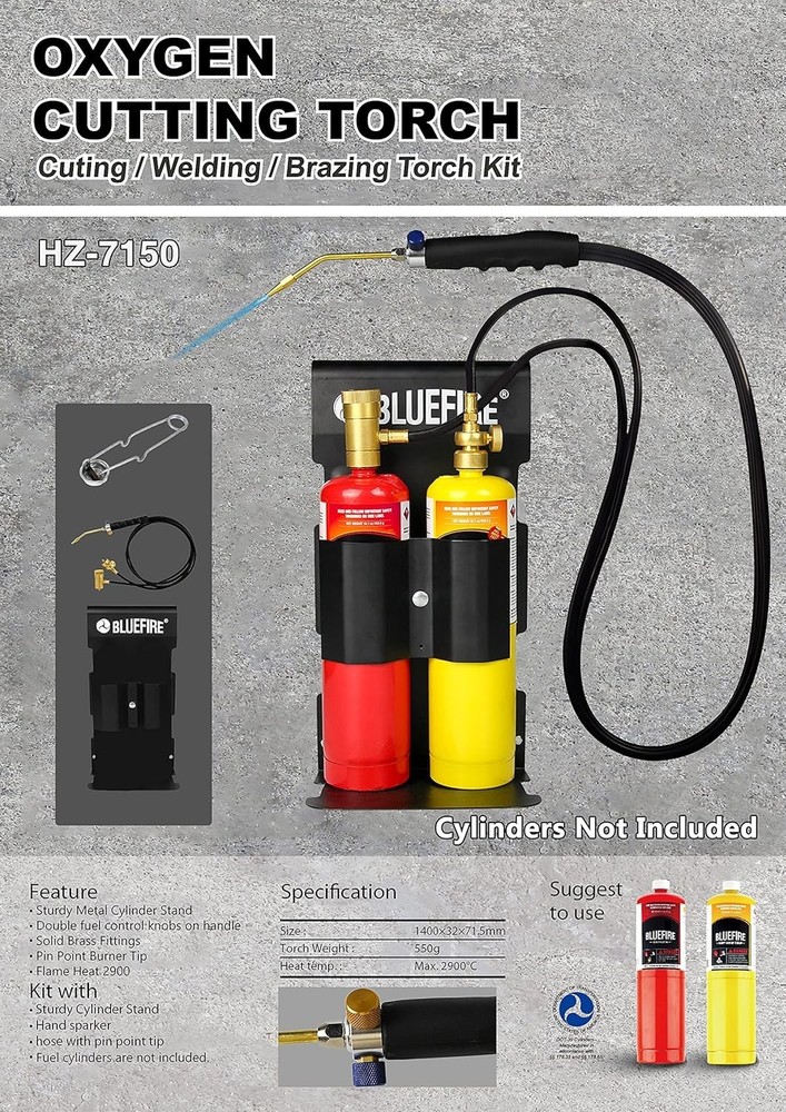 Efficient Welding Torch System with Maximum Flame Temperature for Professionals