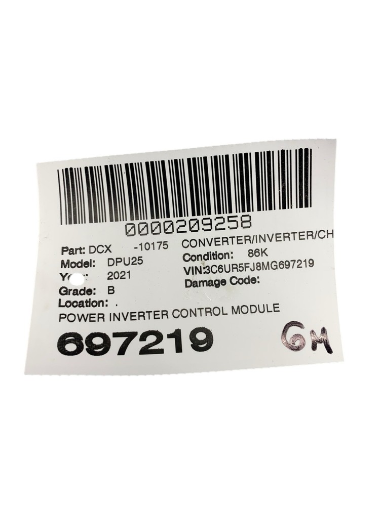 2019-2024 RAM 2500 OEM POWER INVERTER CONTROL MODULE 68302053AE