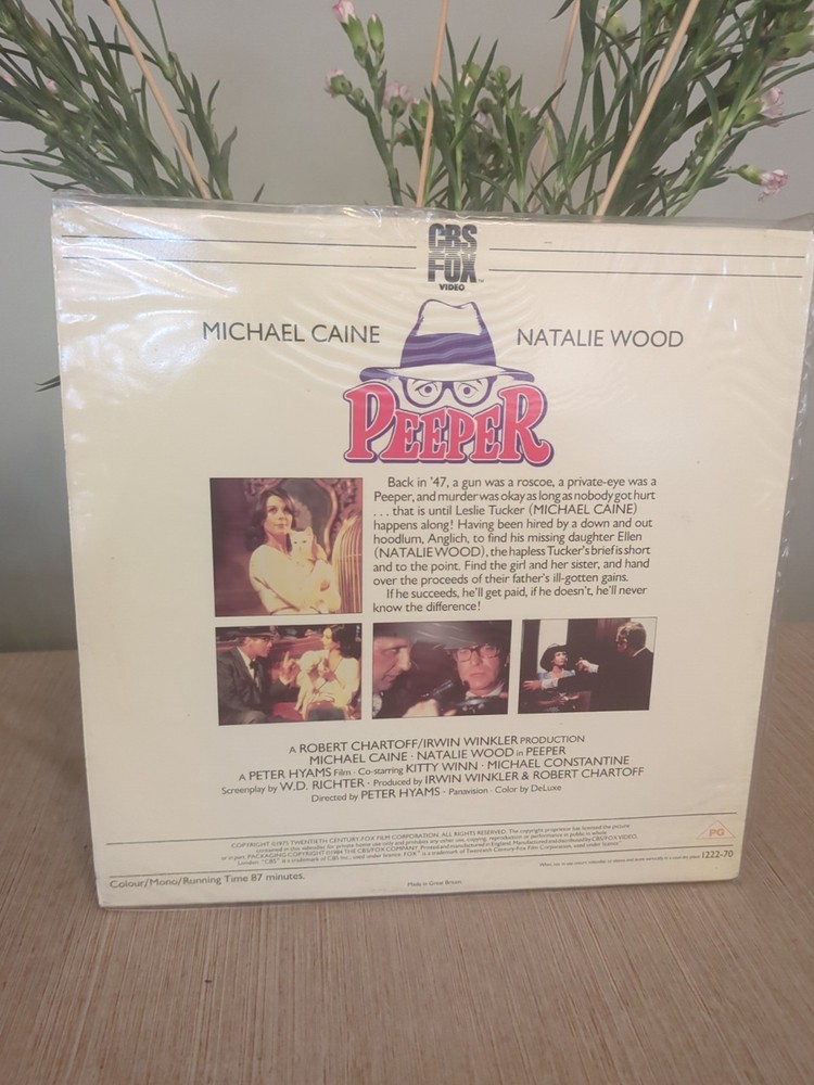 Laserdisc Peeper. Pal. No Lamination. Free Post