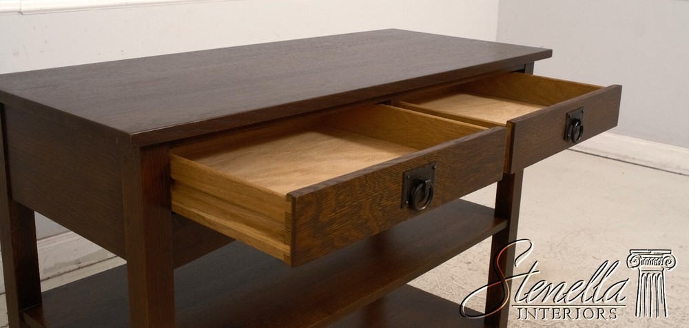 68243: STICKLEY Mission Oak 2 Drawer Arts & Crafts Server