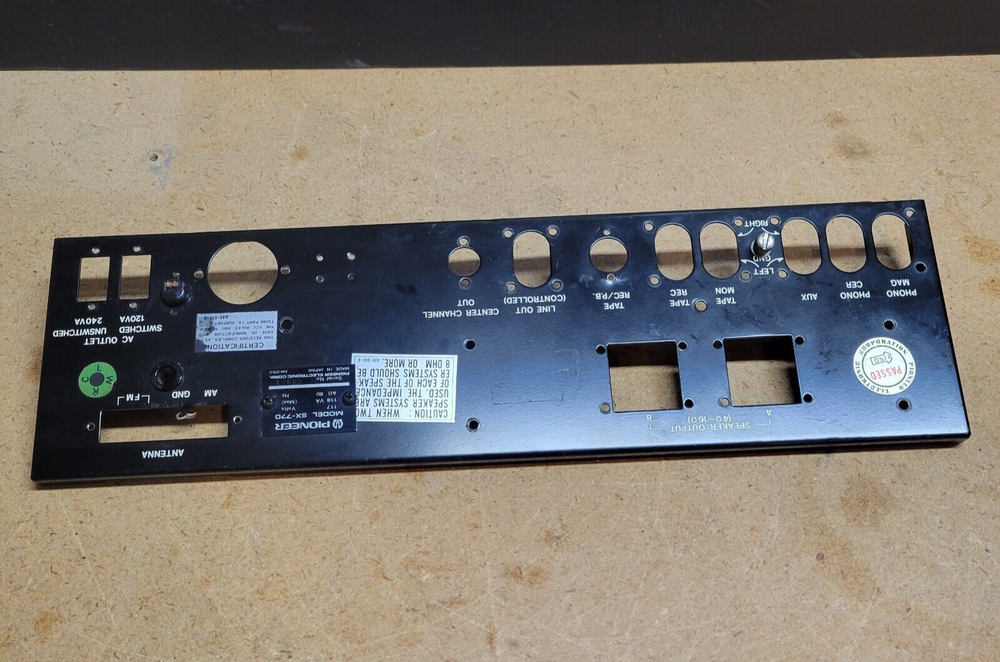 PIONEER SX-770 BACK PANEL