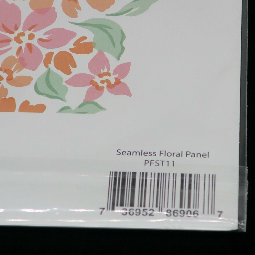 Pinkfresh Seamless Floral Panel Pattern Layered Stencil Set PFST11