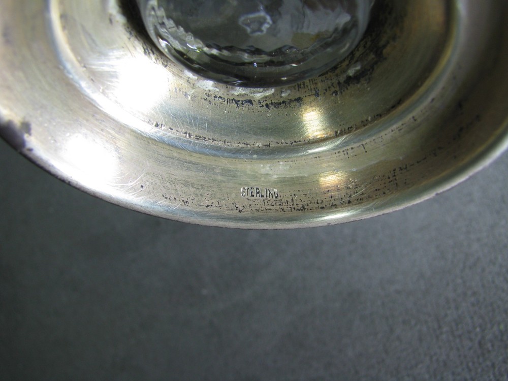 Vintage Sterling Silver Cigarette Tabletop Holder