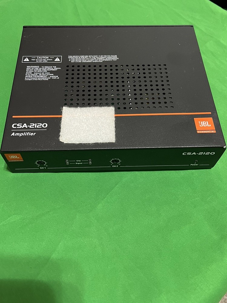 JBL CSA 2120 Amplifier. Please See Photos. Powers On, Please Read. O5