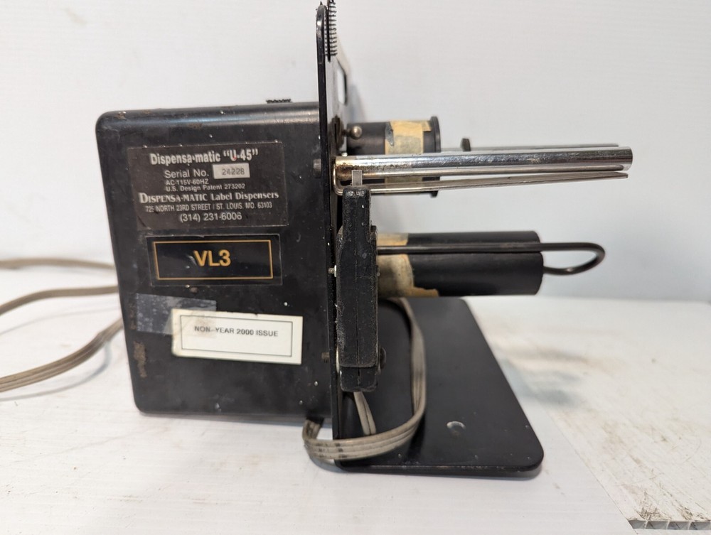 Dispensa-Matic U-45 Automatic Label Dispenser+Returns
