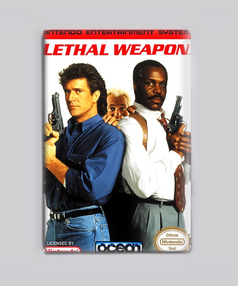 Lethal Weapon NES - 2"x3" Fridge MAGNET (nintendo retro