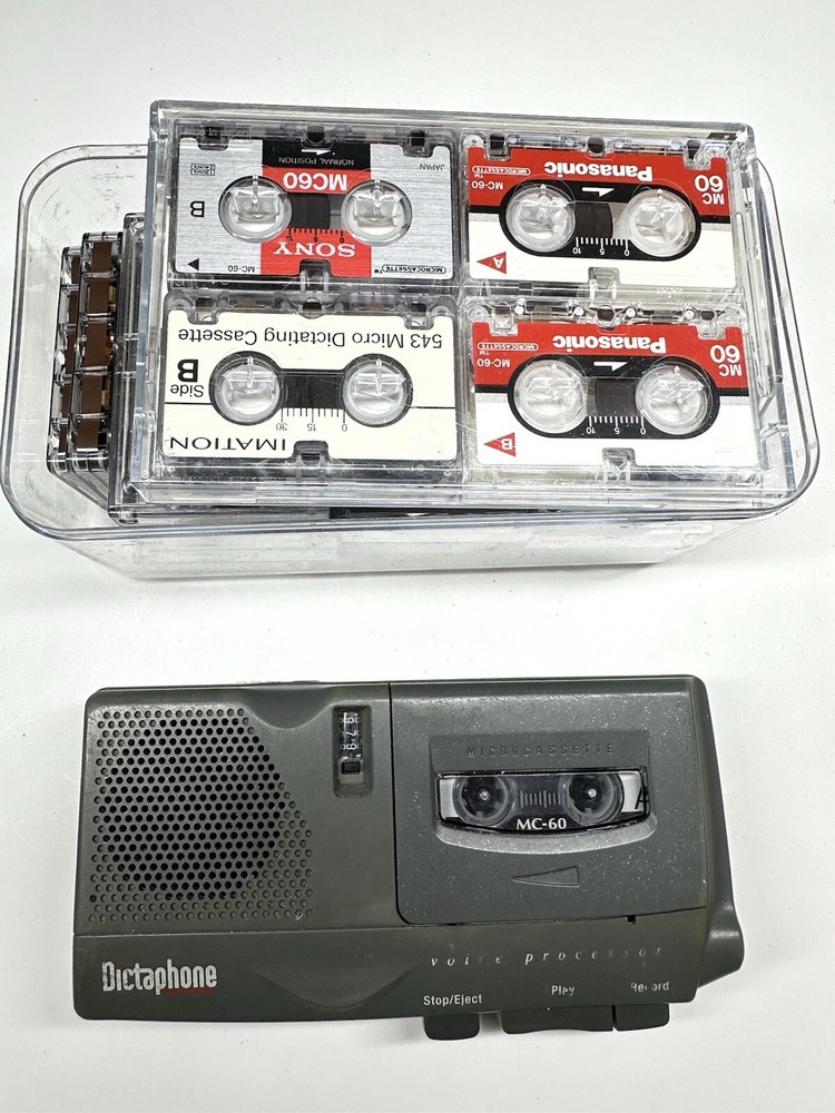 Dictaphone Microcassette Portable Recorder Voice Processor - Model 3223
