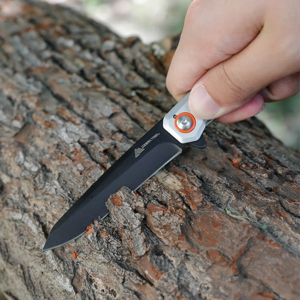 Ozark Trail Cumulus 7.5 in Frame Lock Folding Knife Silver