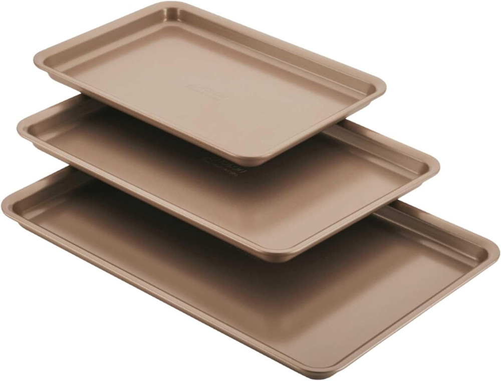 Gourmet Nonstick Bakeware Set with Nonstick Cookie Sheets / Baking Sheets - 3 Pi