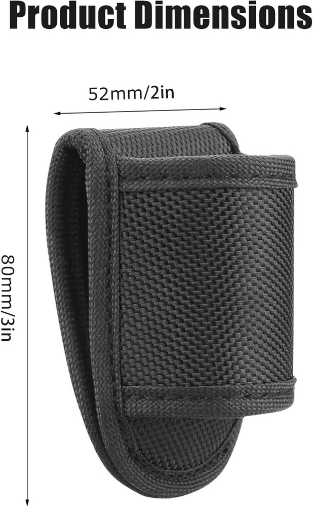 Flashlight Holster for Duty Belt, Open Top D Cell Compact Light Holder Case, NEW