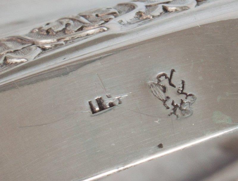 Neoclassical Style Sterling Silver Candlestick.
