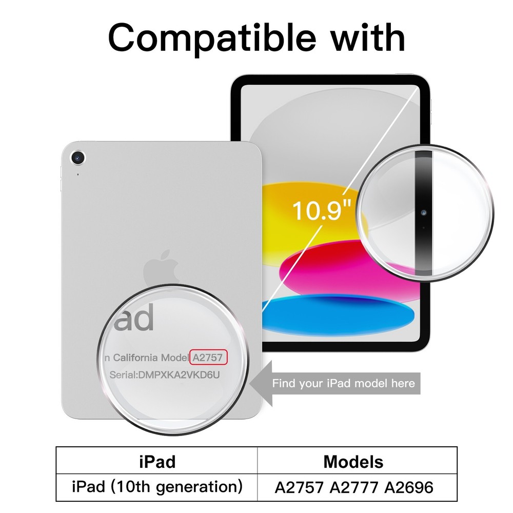 JETech One Touch Install Screen Protector for iPad 10 (10.9-Inch, 2022 Model)